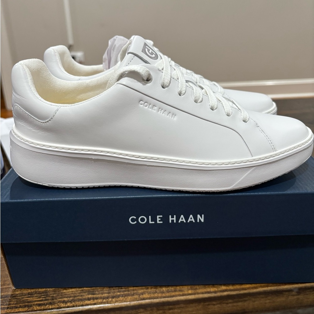 Cole Haan White GP Topspin Sneakers